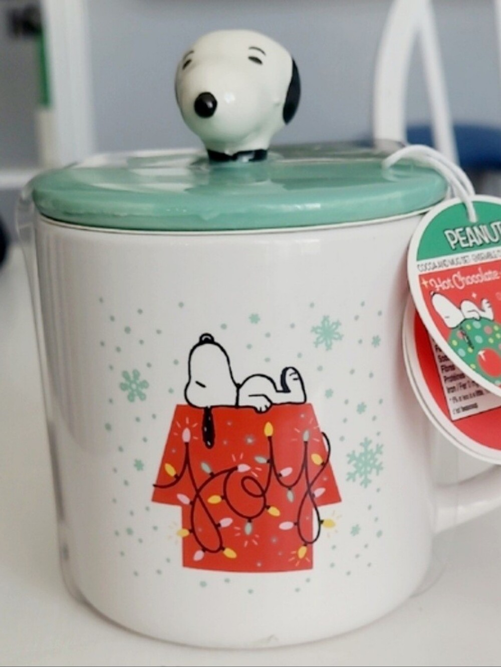 Peanuts Snoopy Hot Chocolate Mug Set New With Tags